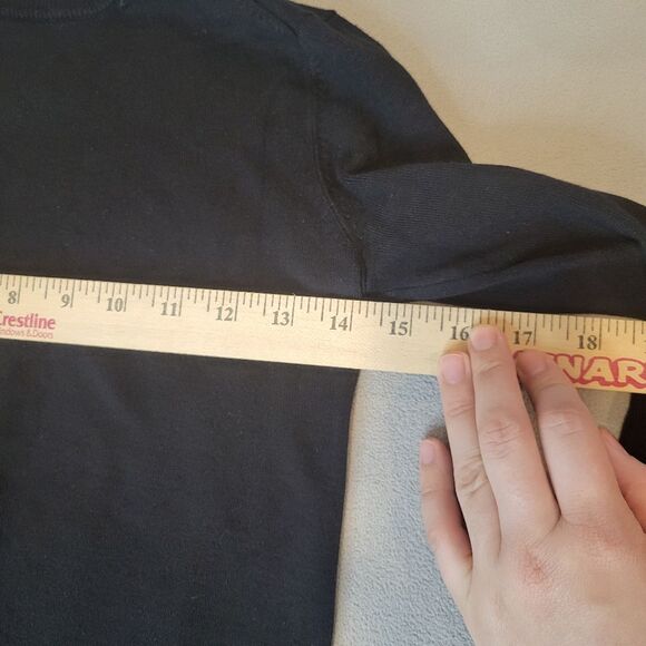 Zara Knit Black Mini Long Sleeves Dress Size Small - Picture 5 of 7